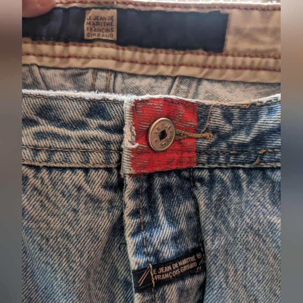 Vintage Marithe and Francois Girbaud decal jeans 90s chicest
